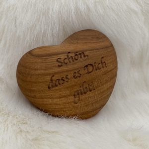 Holz Handschmeichler "Schön, dass es dich gibt"