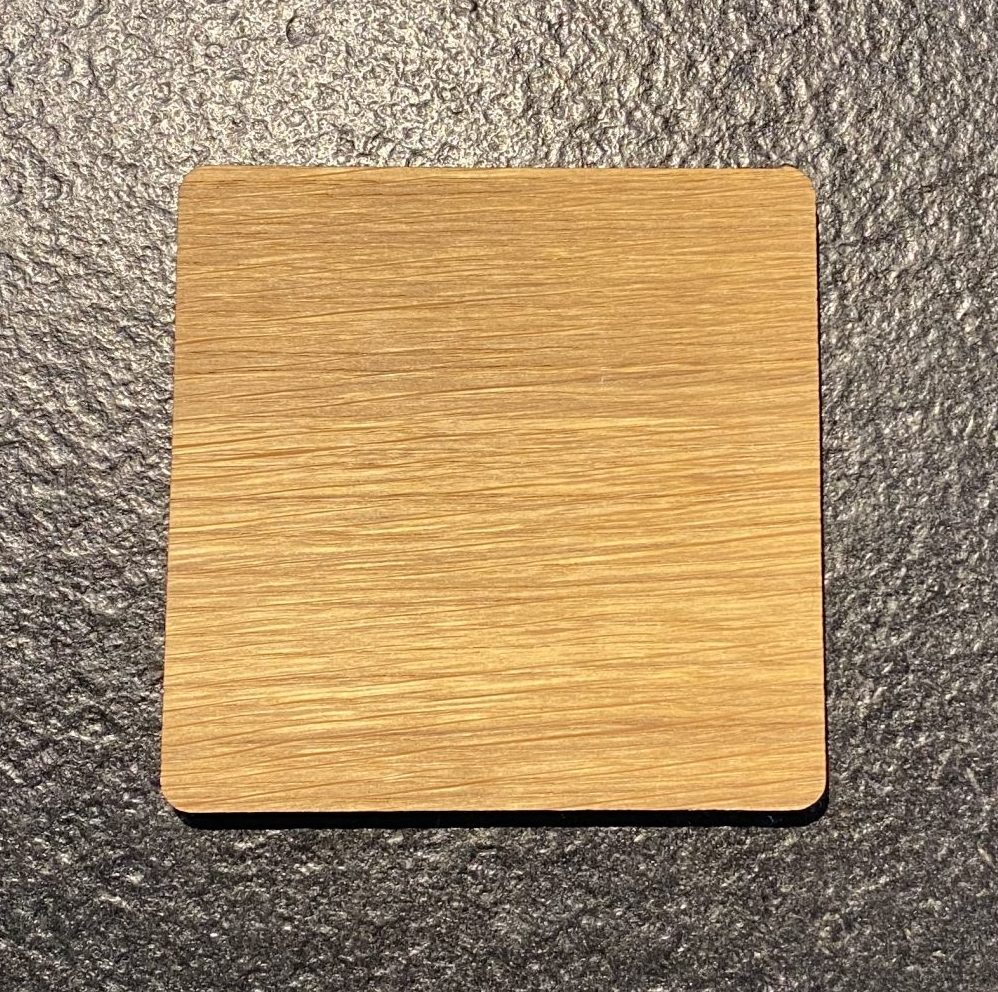 Holz Untersetzer geölt mit Filzrücken aus Eiche